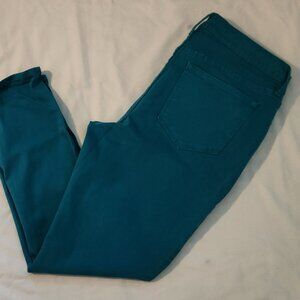 Old Navy rockstar jeans sz 14 skinny teal blue EUC